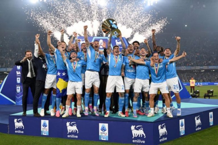 NAPOLI CROWNED SERIE A CHAMPIONS AFTER 2-0 WIN OVER CAGLIARI