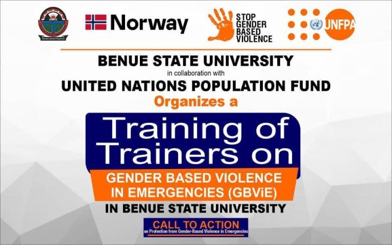 UNPFA commences Train-the-Trainer workshop for staff of Benue State University