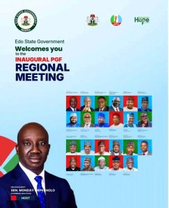 Dr. Dennis Osahon Aikoriogie Congratulates Governor Monday Okpebholo on the Successful Hosting of the Maiden Edition of the Progressive Governors’ Forum in Benin City