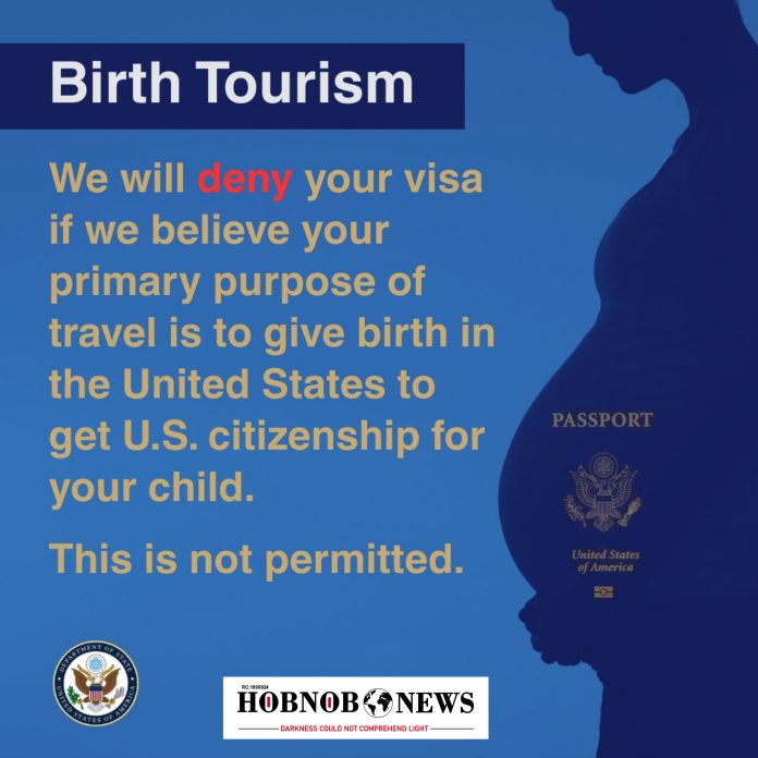 U.S. Warns Nigerians Against Using Tourist Visas for Childbirth