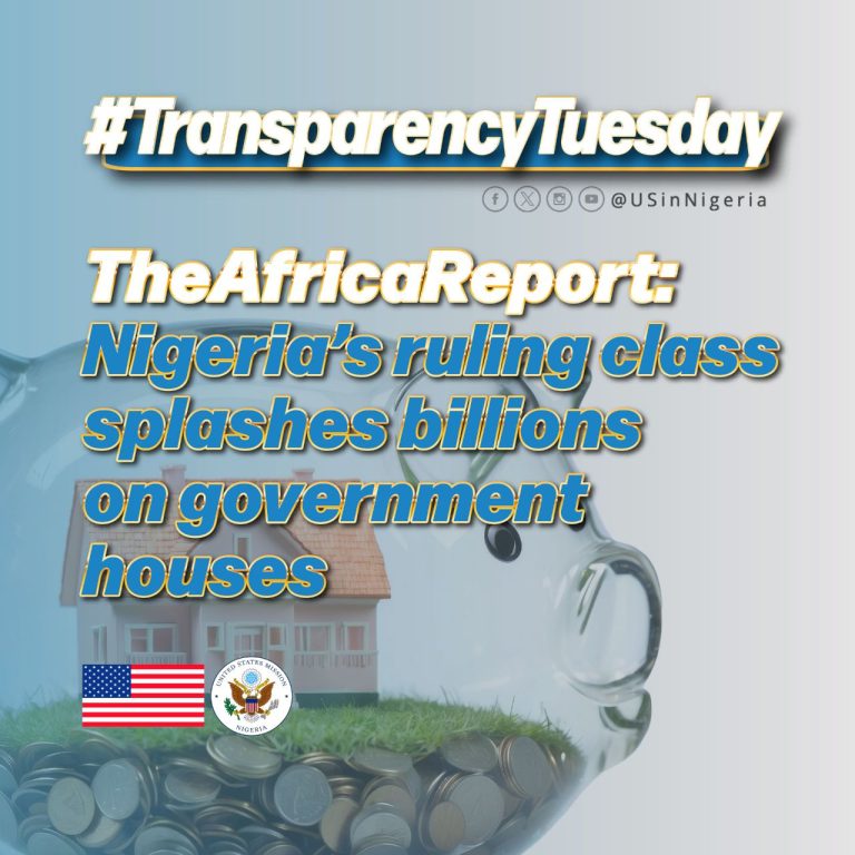 US Mission Raises Concerns Over Nigerian Governors’ Lavish Spending Amid Economic Hardship