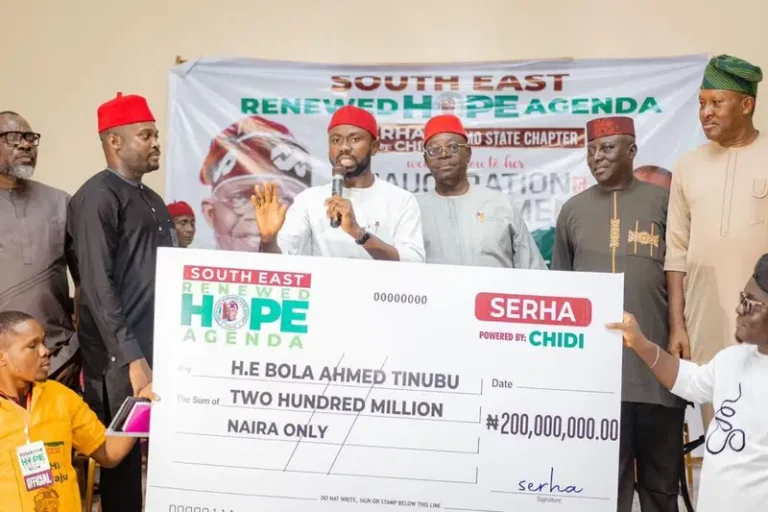 2027: South-East Group Donates ₦200m to Support Tinubu’s Re-election Bid