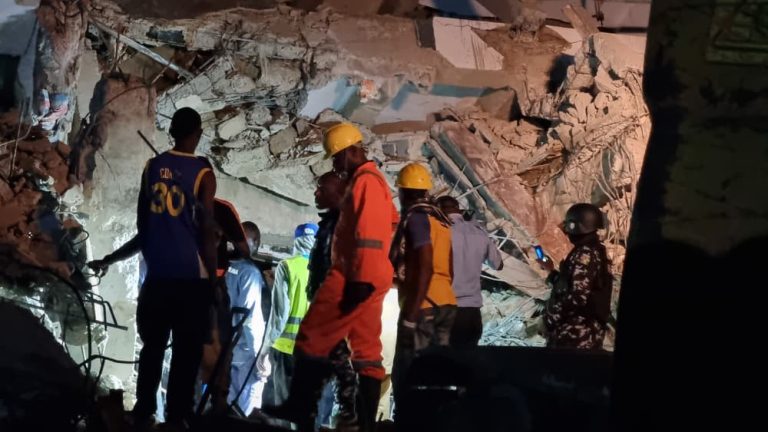 Tragedy in Yaba: Three-Storey Building Collapses, Four Rescued as Search Continues