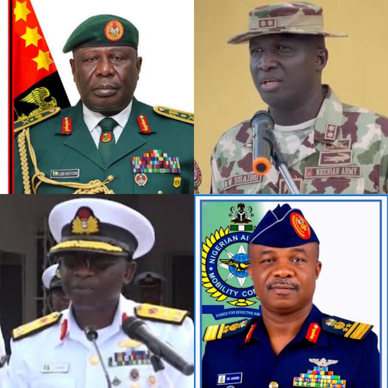BREAKING: Tinubu Appoints New Service Chiefs in Major Military Reshuffle