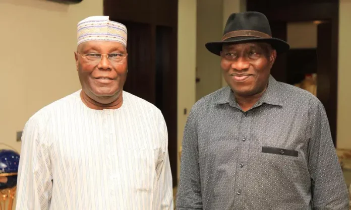 Photos: Atiku Visits Jonathan in Abuja