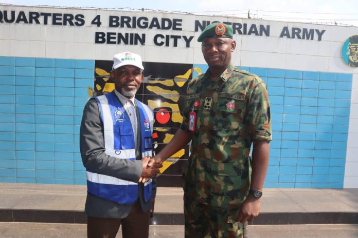 NHIA Edo State Coordinator Pays Courtesy Visit to New 4 Brigade Commander