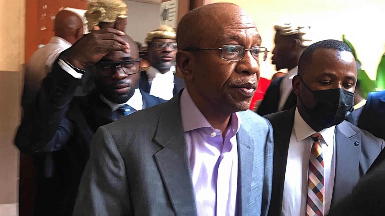 Former-Governor-of-Central-Bank-of-Nigeria-CBN-Godwin-Emefiele-during-his-appearance-over-the-alleged-abuse-of-office-at-Ikeja-High-Court-in-Lagos-1536x864